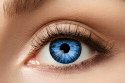Manga-Kontaktlinse Big Eyes, blau (1 Paar)