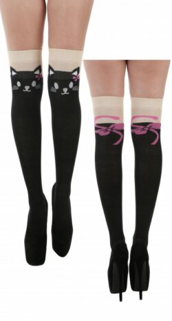 Overknee Socks Katze