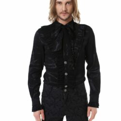 Rüschenhemd "Victorian Style", schwarz