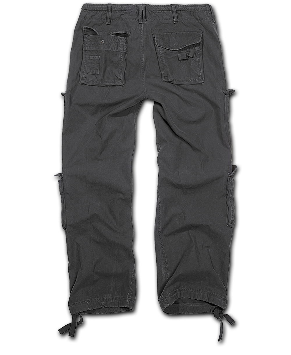 Cargohose "Vintage", schwarz – Bild 3