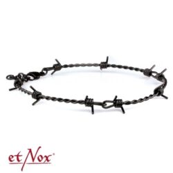 Edelstahl-Kette "Stacheldraht", schwarz