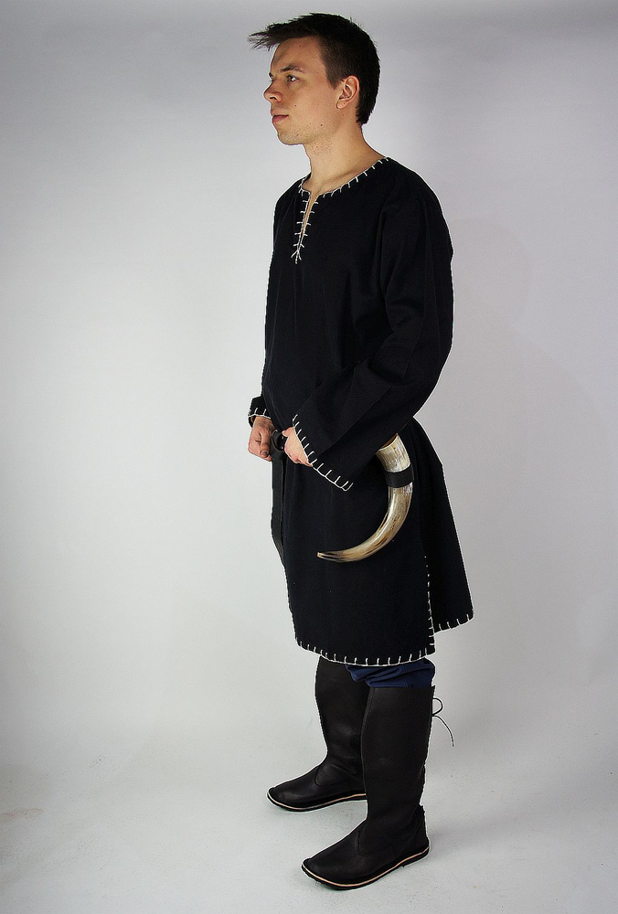 Wikinger Tunika, schwarz – Bild 2