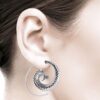 O1002Silberohrringe-Spirale-Pfau-1