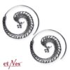 O1002Silberohrringe-Spirale-Pfau-2