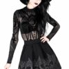 eng_pl_FORTUNE-TELLER-SKIRT-black-gothic-pleated-short-skirt-with-moon-print-1976_2