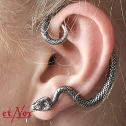 etNox Designer-Ohrring "Schlange", links