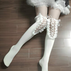Gothic Doll White Socks