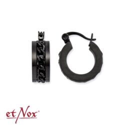 Edelstahl-Creole Kette, schwarz (Stückpreis)