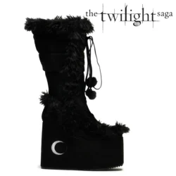 La Push Crescent Platform Faux Fur Boots