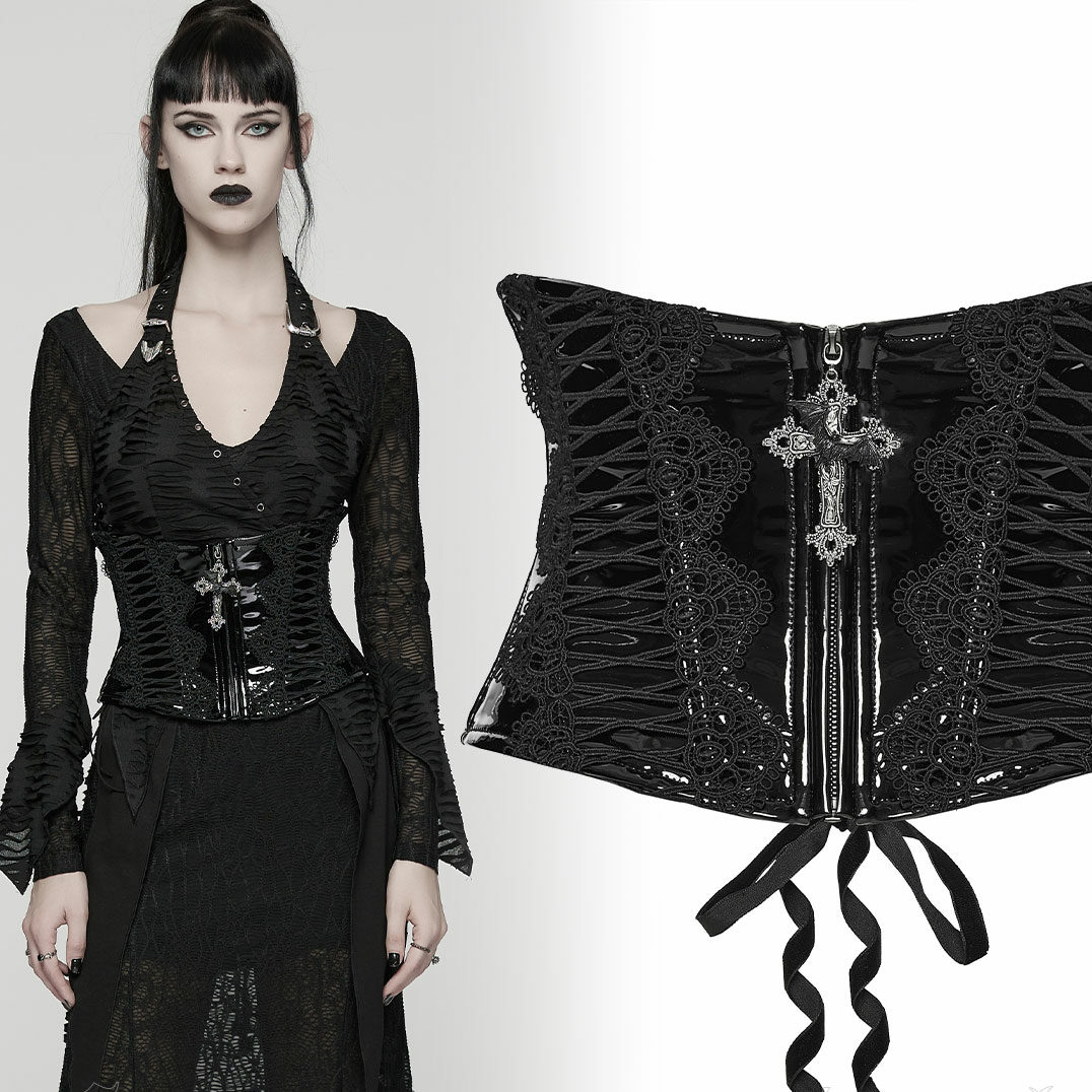 Nocturna Lack Corsagen-Gürtel