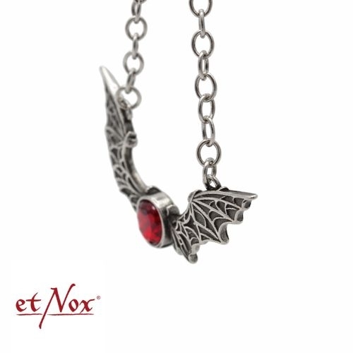 SK5122.8-etNox-Kette-Bat-Edelstahl-mit-rotem-Stein-2