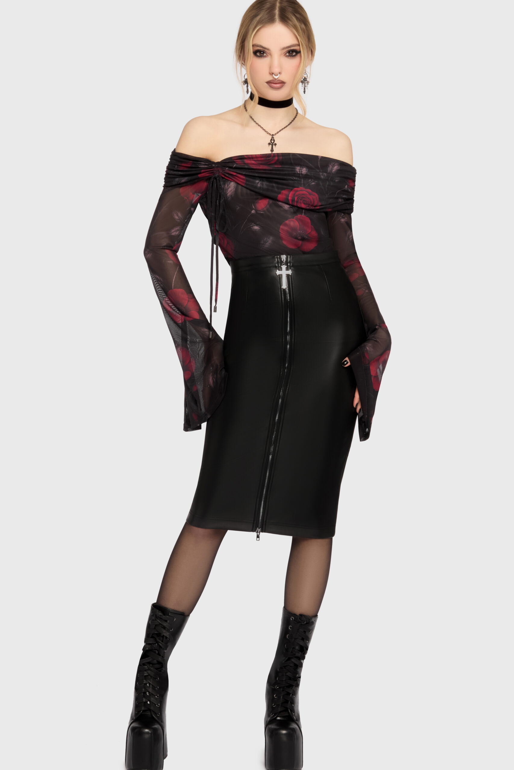 Fawnelle Off The Shoulder Top von Killstar