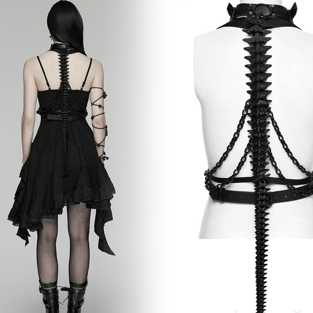 Necromancer Spine Harness, black
