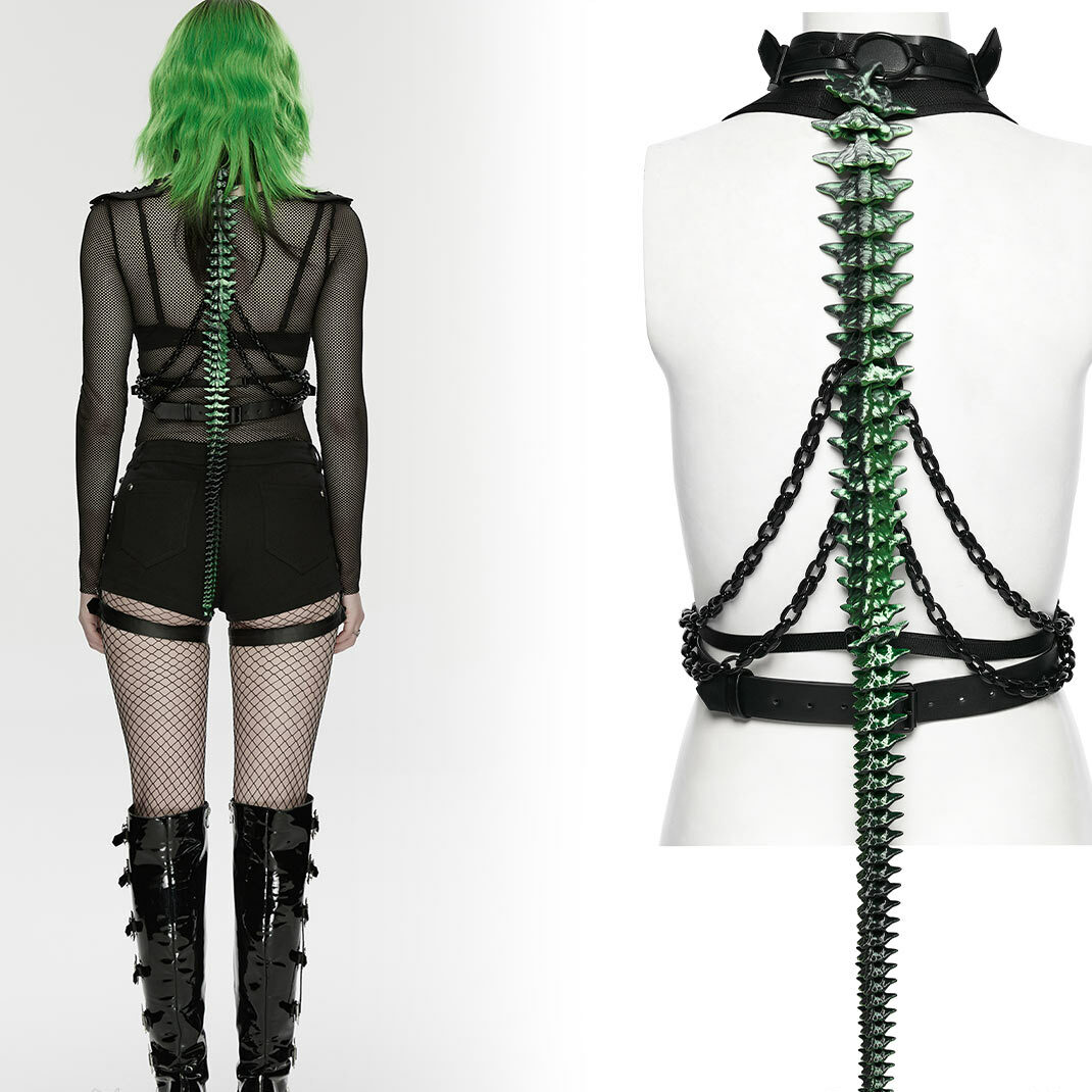 Necromancer Spine Harness, green