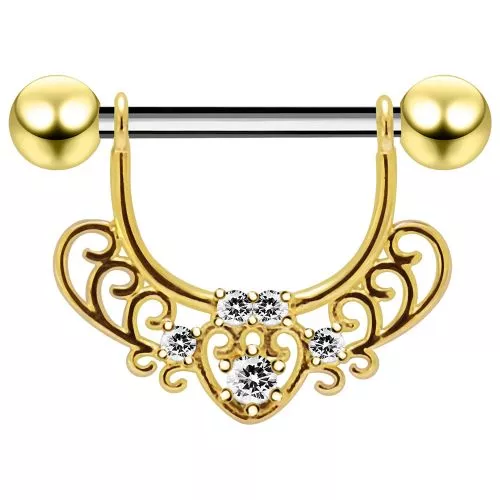 Nippelpiercing "Sweet Heart", Chirurgenstahl 316L – Bild 4