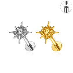 Piercingstecker "Polarstern", Titan