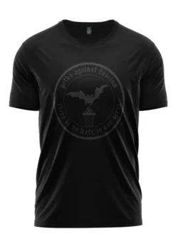 T-Shirt "Goth Against Fascism" - graphit metallic